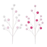 Candyfloss Pompom Spray 60cm Asst