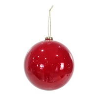 Bauble Shiny Pearl 15cm Red