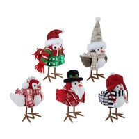 Dressed Festive Birds 20cm Asst