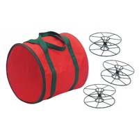 Xmas Light Metal Storage Reels 3pk
