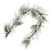 Green White Berry Garland