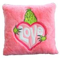 Grinch Cushion - Pink Love