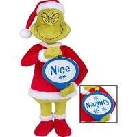Holiday Greeter Grinch W Signs