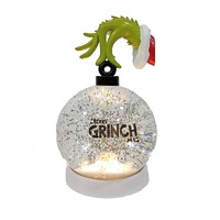 Grinch Bauble Lantern White