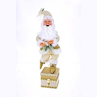 38cm Elf Stocking Hanger Ivory