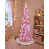 6ft PreLit Pink Pop Up Tree