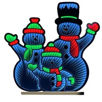 65cm Infinity Standing Snowmen Family - Indoor Only