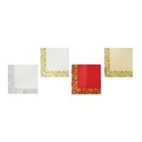 Napkins Christmas Border 20pk Asst..