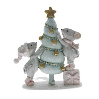 14CM MICE DECORATING TREE