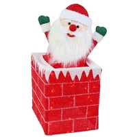 LED Moving Santa in Chimney