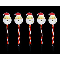 Solar Santa Head Path Lights