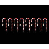 Solar Candy Cane with Santas