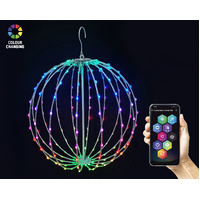 Lightshow LED Ribbed Bauble