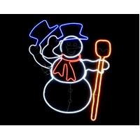 Neon Snowman