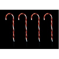 Solar Candy Cane Path Stakes 