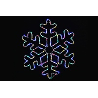 Solar Tubelight Snowflake - Multi