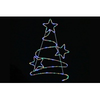 Solar Tubelight Stars Tree - Multi