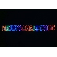Ropelight Merry Christmas Rainbow 2in1