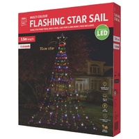 LED Garden Star Cascade 3.5m Multi