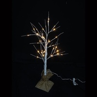 LED Birch Tree with Sack Base 90cm