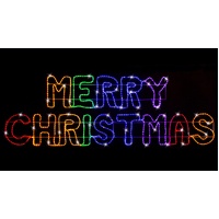LED Ropelight Merry Christmas Rainbow
