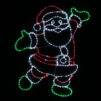 LED Ropelight Happy Santa Twinkle