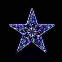 LED Ropelight Star 105cm W/Snowflake Multi..