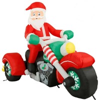 Airpower Santa on Jumbo Drag Bike..