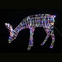 LED Flex Cable Feed Reindeer Flash Multi..