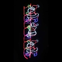 LED Ropelight Santa Climbing Ladder 150cm..