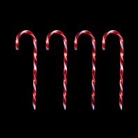 LED Candy Cane Stakes 4pc 58cm