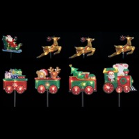 Solar Sleigh or Train Path Lights 50cm