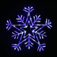 LED Acylic Snowflake 65cm Flashing