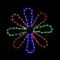 LED Flower Spin Light 50cm Multi