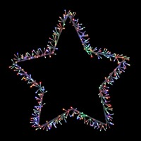 LED Sparkle Star 90cm Twinkle Multi