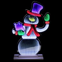 LED Infinity Snowman Light 76cm