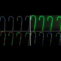 RGB Lightshow Candy Cane Stakes 4pc