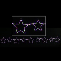 LED R/Light 9pc Big Star Chain Multi