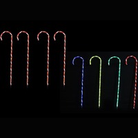 LED Giant Candy Cane Path Lights 4pc. Red or Multi