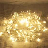 200 LED Fairy Ligths Warm White - White Cable