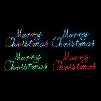 LED Lightshow Xmas Sign 80x34cm