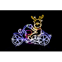 Rudolph is Riding his Motorbike!