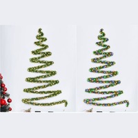 Pre-Lit Tinsel Garland 10m 400LED