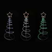 Solar Spiral Ropelight Tree 90cm