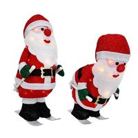 LED Skiing Animated Santa