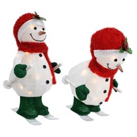LED Skiing Animated Snowman