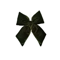 Velvet Bow Dark Green