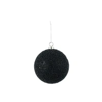 10cm Lustre Bauble - Black