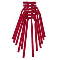 Velvet Bow Red Pack 6