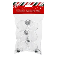 Fillable Bauble 6cm 6pk